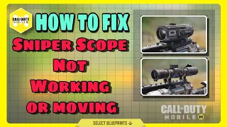 How to fix Sniper Scope🔥| Scope not working | COD Mobile | Call of Duty | Season 9