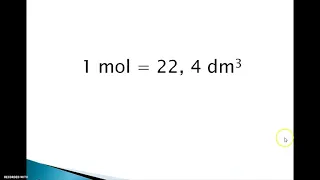 Mol, masa molowa, objętość molowa gazów, stechiometria równań reakcji chemicznych