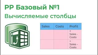 Power Pivot Базовый №1. Простые вычисляемые столбцы, первая мера