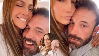 Jennifer Lopez cuddles husband Ben Affleck make  first TikTok together.