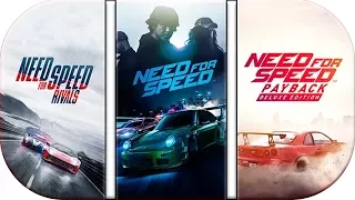 NFS Rivals (2013) Lauch trailer vs NFS 2015  vs Need For Speed Payback Official Launch Trailer 2017