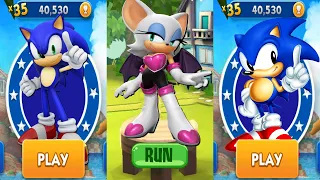 Sonic Dash - Rouge Sonic New Character Update All Characters Unlocked All Costumes All Bosses