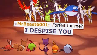 When baby Pokemon make a legendary spammer beg for a forfeit