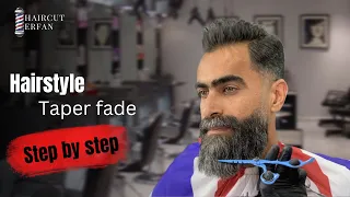 💈ASMR BARBER - Best Gentleman Haircut & Beard Shape  | taper fade