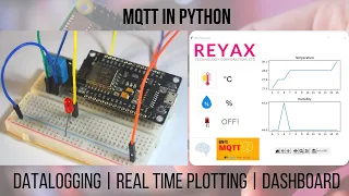 Python ESP8266 MQTT commuunication | Datalogging | realtime plotting