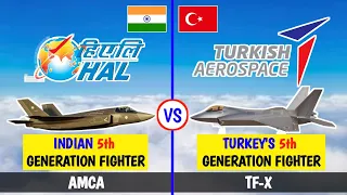 Who will Win?! India's AMCA vs Turkey's TF-X in 2023...