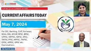 07 May 2024 Current Affairs by GK Today | GKTODAY Current Affairs - 2024