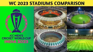 ICC WORLD CUP 2023 VENUES STADIUM COMPARISON