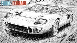 Initial D Ford v Ferrari: "The Top" Daytona Scene