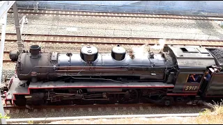 Australia: A Steam Train Passes