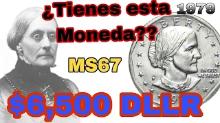 valor de 1 dolar de SUSAN B ANTHONY de 1979