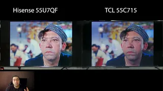 Hisense 55U7qf vs  Tcl 55C715 (new TEST)