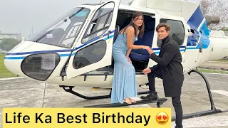 Helicopter Surprise For Surbhi’s Birthday🚁 | Best Surprise Ever😍 | Mohak Narang