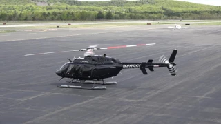 N408GG, Bell 407GX starting up and taking off from KBAF