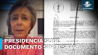 Presidencia difunde dictamen, sin testar, de la muerte de Carlos Márquez Padilla