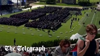 Dozens of Duke University students walk out of Jerry Seinfeld's commencement speech