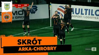 FORTUNA 1 LIGA: Arka Gdynia - Chrobry Głogów 3:4 (skrót)