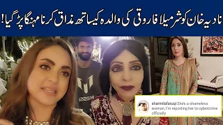 Video: Sharmila Faruqui Comes Face To Face With Nadia Khan For Mocking Her Mother