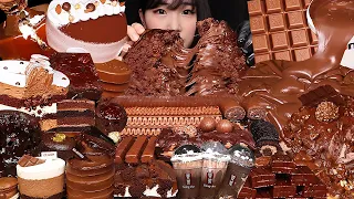 CHOCOLATE PARTY🍫초코로 시작해서 초코로 끝나는 초코파티4 초콜릿 디저트 모음 초코 디저트 먹방 CHOCOLATE DESSERT MUKBANG ASMR