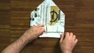 How to fold a newspaper hat