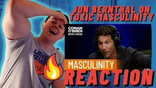 IRISH REACTION TO Jon Bernthal On Toxic Masculinity | Conan O'Brien Needs A Friend