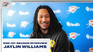 Jaylin Williams | 2023-24 End-of-Season Interview | OKC Thunder