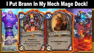 I Put Brann In My Mech Mage Deck To Make It Stronger! Voyage to the Sunken City | Hearthstone