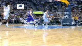 Rudy Fernandez' Incredible No-Look Lob to Faried