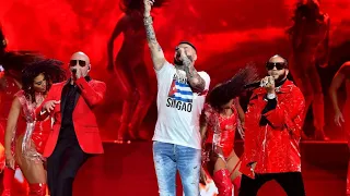 PITBULL X FARRUKO X EL ALFA EL JEFE X OMAR COURTZ - TEN CUIDADO EN VIVO PREMIOS JUVENTUD 2021