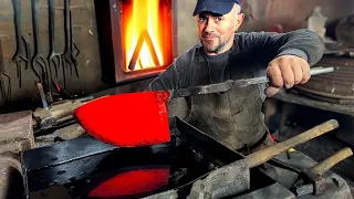 World's Sharpest Tuna Knife! Process of making Sharpest Handmade Knife.