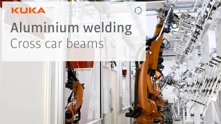 Aluminum welding line made by KUKA