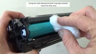 How to Clean a Laser Printer Drum without Removing it from the cartridge