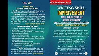 YYCI Academy: Launching of the Book - Writing Skill Improvement by Sonatan Ghosh and Elizabeth Lucas