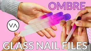 VAGA Glass Nail Files (Set of 3) Ombre Effect!