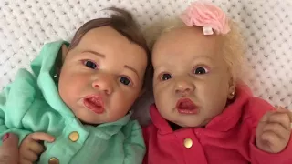 КУКЛЫ РЕБОРН. ДВЕ САСКИИ МАРИАННА И ЛИЛИАННА . ДВЕ КУКЛЫ РЕБОРН. REBORN DOLLS .