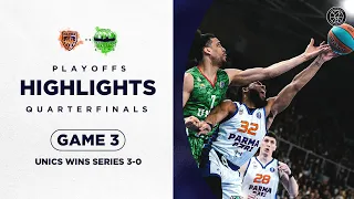 PARMA-PARI vs UNICS Highlights Quarterfinals Game 3 | Season 2022-23