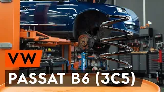 Kā nomainīt priekšējās atsperes VW PASSAT B6 (3C5) [AUTODOC VIDEOPAMĀCĪBA]