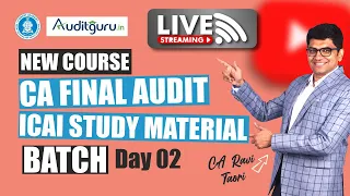 Day 02 | CA Final Audit Study Material Batch (Hinglish)| New Course | CA Ravi Taori | Vsmart