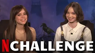 WEDNESDAY Cast Plays The "Who's Most Likely To" Challenge With Jenna Ortega & Emma Myers | Netflix