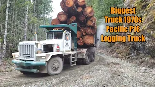 Biggest Truck 1970s Pacific P16 150 Ton Logging Truck