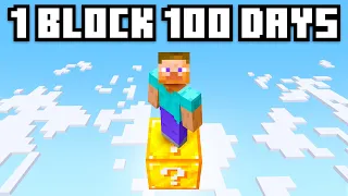 100 Days on a Single Lucky Block