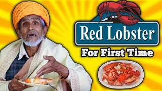 Villagers Try Lobster For First Time ! Tribal People Try Lobster
