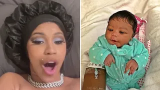 Cardi B REACTS to Halle Bailey Giving Birth to Baby Boy