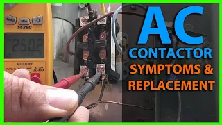 AC Won't Start - How To Troubleshoot & Replace a Contactor - 1 Pole vs 2 Pole