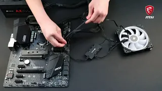 MSI® HOW-TO connect Corsair RGB LED fans to the JCORSAIR1 connector