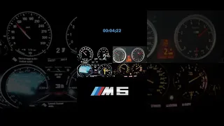 BMW M5 Acceleration Battle Race #shorts #shortvideo