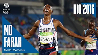 Mo Farah Claims 'Double-Double' with 5000m Gold | Rio 2016 Medal Moments