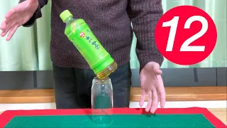 ペットボトルマジック集　簡単12ネタ種明かし　12 Plastic Bottle Magic Tricks Tutorials.