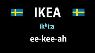 How to Pronounce IKEA in Swedish (REAL WAY)