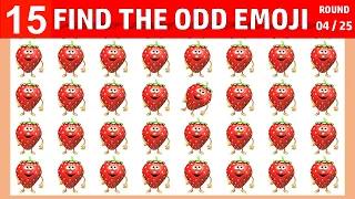 FIND THE ODD EMOJI OUT SPOT THE DIFFERENCE ! | ODD ONE OUT PUZZLE | FIND THE ODD EMOJI QUIZZES #0002